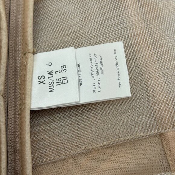 🆕 BRONX & BANCO 🧿 NWOT Violet Mini Dress, Gold & Champagne Sequin - Sz XS US 2 - Picture 15 of 15